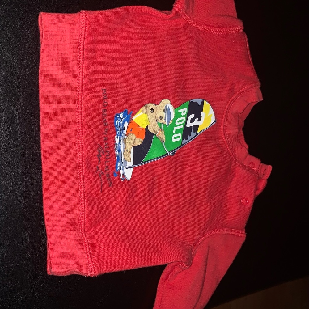 Red Ralph Lauren polo sweater